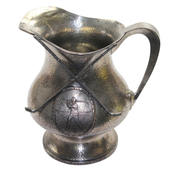 Golfers Magazine Trophy - Crossed Golf Clubs