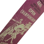 Ben Hogan 1948 US Open at Riviera CC Used Spalding Dot Golf Ball with Final Rd Ticket - Gifted to Ralph Hutchison