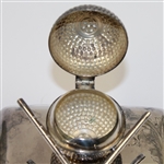 Sterling Ink Well with Crossed Clubs - Forres GC - Sept. 2nd, 1914 Won by J. M. Cant Esq.