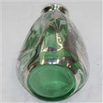 Circa 1918 Sterling Overlay Decanter One up and two to go with Stopper - Rare