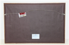 Arnold Palmer Signed 1960 Masters SC with Original Weaver Drawing of Arnie - Framed JSA ALOA