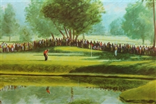 Arnold Palmer Signed 1960 US Open at Cherry Hills CC Print - Framed JSA ALOA