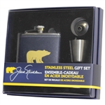 Jack Nicklaus Unopened Stainless Steel Flask with Funnel & Jigger Gift Set