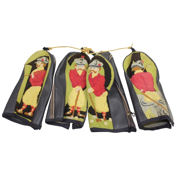 Classic Embroidered Red Jacket Golfer Head Covers