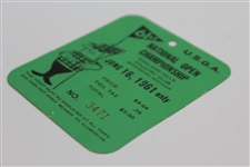 1961 US Open at Oakland Hills CC Second Rd Ticket #3471 - Gene Littler Winner