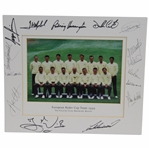 1999 European Ryder Cup Team Signed Matted Photo JSA ALOA