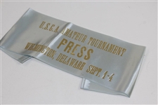 Six Various US Open, US Amateur, & The OPEN Championship Press Passes/Credentials/Arm Bands