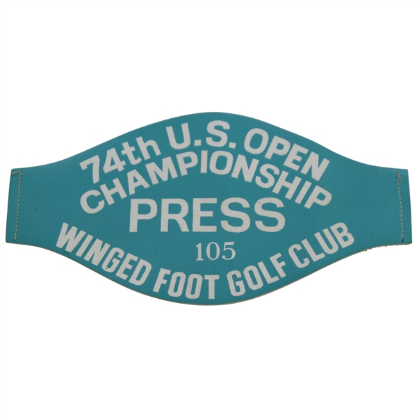 1974 US Open at Winged Foot Golf Club Press Arm Badge #105