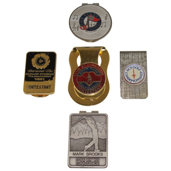 Five Mark Brooks Personal Tournament Contestant Money Clips
