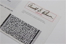 Arnold D. Palmer Signed 2012 Pennsylvania Truck Registration JSA #HH62490