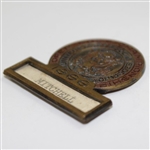 Bobby Mitchell's 1966 US Open at The Olympic Club Contestant Badge