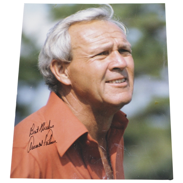 Arnold Palmer Signed 8x10 Color Photo with Best Wishes JSA ALOA