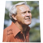 Arnold Palmer Signed 8x10 Color Photo with Best Wishes JSA ALOA