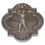 1950 British Amateur Championship Sterling Silver Runner-Up Medal Awarded to Dick Chapman with Letter