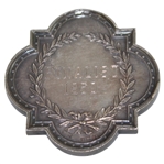 1950 British Amateur Championship Sterling Silver Runner-Up Medal Awarded to Dick Chapman with Letter