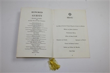 1963 Dinner of Champions Honoring Francis Ouimet Menu/Program - Boston, Ma.