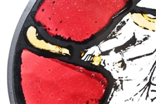Contemporary Reproduction of 14th Century Gloucester Cathedral Stained Glass Golfer