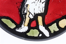 Contemporary Reproduction of 14th Century Gloucester Cathedral Stained Glass Golfer