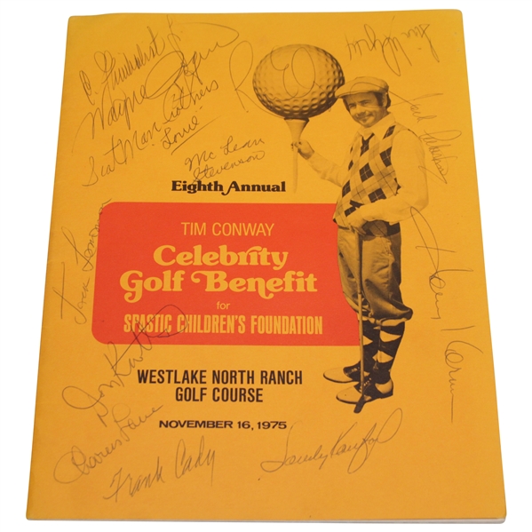 Multi-signed 1979 Tim Conway Celebrity Golf Program by Time Period Celebrities JSA ALOA