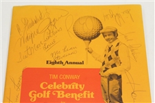 Multi-signed 1979 Tim Conway Celebrity Golf Program by Time Period Celebrities JSA ALOA