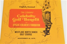 Multi-signed 1979 Tim Conway Celebrity Golf Program by Time Period Celebrities JSA ALOA