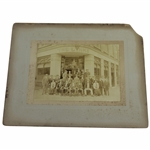 Circa 1880s Original Photo of Golfers in Front of The Links - Matted
