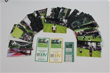 Official 1999 Ryder Cup at Brookline Items Inc. Original Photos of Tiger - Tickets, Jacket, Towel, & more