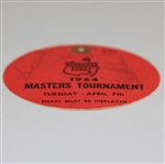 Arnold Palmer Signed 1964 Masters Tuesday Ticket #494 with Nicklaus, Snead, & others JSA ALOA