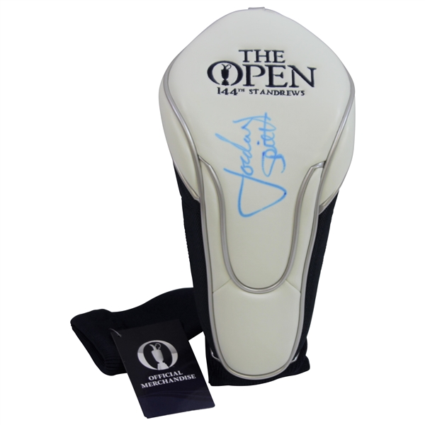 Jordan Spieth Signed The OPEN at St. Andrews Driver Headcover - Direct from The OPEN Officials JSA ALOA