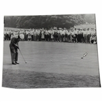 Ben Hogan Wire Photo Hits Birdie Putt 6/12/1947