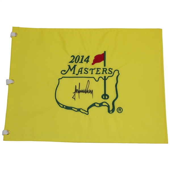 Trevor Immelman Signed 2014 Masters Embroidered Flag JSA ALOA