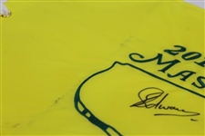 Charl Schwartzel Signed 2011 Masters Embroidered Flag JSA ALOA