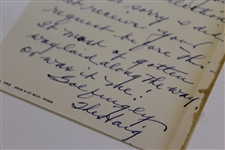 Walter Hagen Hand-Written Letter Signed with Rare The Haig Inscription JSA ALOA