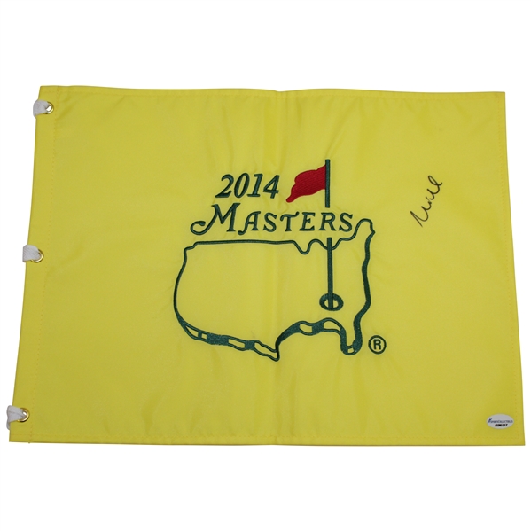 Mike Weir Signed 2014 Masters Embroidered Flag JSA ALOA