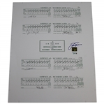 Jack Nicklaus Signed Scorecards From The 1986 Masters - Fanatics/Golden Bear Authentication Stickers