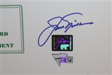 Jack Nicklaus Signed Scorecards From The 1986 Masters - Fanatics/Golden Bear Authentication Stickers