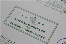 Jack Nicklaus Signed Scorecards From The 1986 Masters - Fanatics/Golden Bear Authentication Stickers