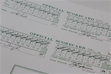 Jack Nicklaus Signed Scorecards From The 1986 Masters - Fanatics/Golden Bear Authentication Stickers