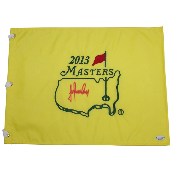 Trevor Immelman Signed 2013 Masters Embroidered Flag JSA ALOA