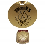 David Egers Walker Cup Team Member Badge & Bag Tag