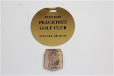David Eger's Walker Cup Team Member Badge & Bag Tag