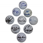 Group of Nine Signed Golf Balls Including Beman, Geiberger, Barber, & others JSA ALOA