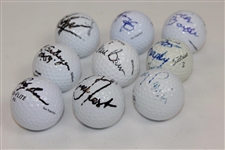 Group of Nine Signed Golf Balls Including Beman, Geiberger, Barber, & others JSA ALOA