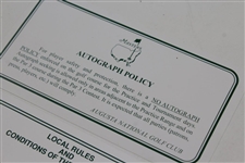 2014 Masters Tournament Rules: Autograph Policy, Local Rules, & Course Closing