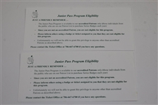 Three Masters Tickets 2011(x2) & 2014, Spec Guides (2014-2015) & Reminder Info