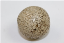 Henley Mesh Pattern Golf Ball in Box - Strike Marks on Ball, Loose Bracket on Box