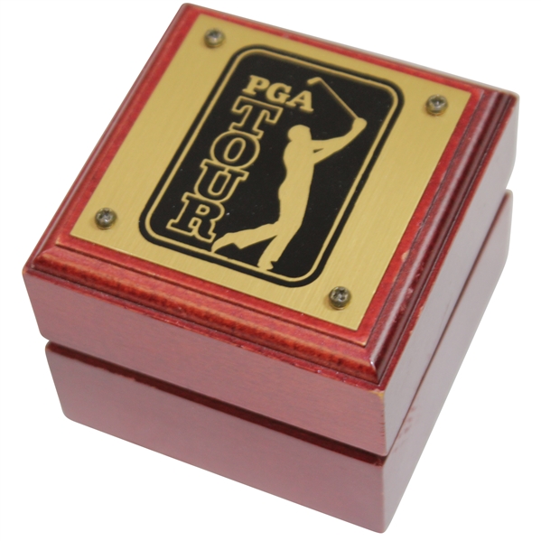 PGA Tour Wooden Single Golf Ball Box