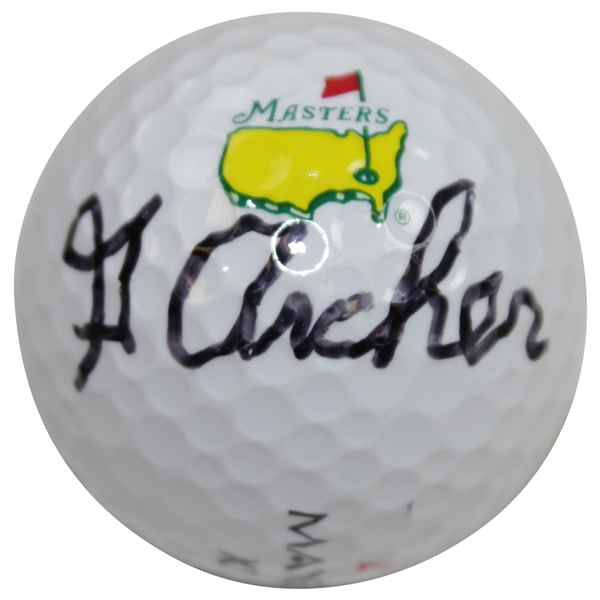 George Archer Signed Masters Logo Golf Ball JSA ALOA