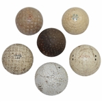 Six Vintage Golf Balls Including The Colonel, Mohawk, Demon, The Fore, Spalding, & other