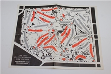 Jack Nicklaus Signed OSU Scarlet Course Scorecard with Course Map & O Letter JSA FULL #BB56249
